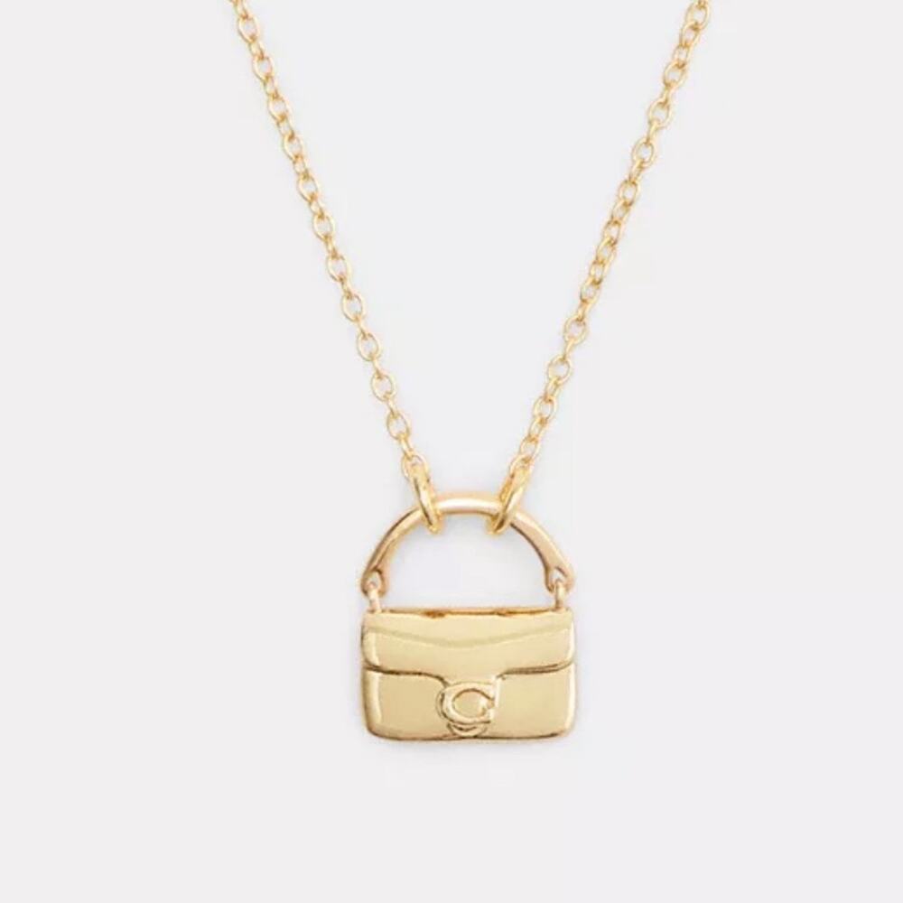 NWT Coach Tabby Pendant Necklace